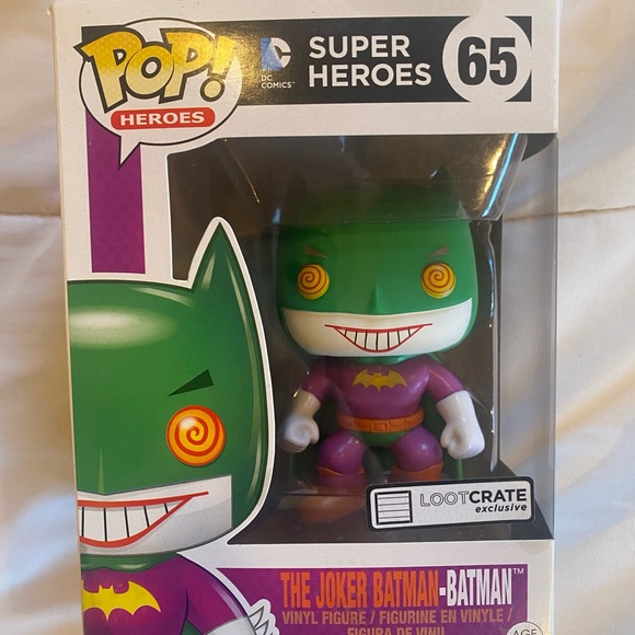 Funko Pop! Heroes DC Comics Joker-Batman Figure, Loot Crate exclusive - Picture 2 of 4